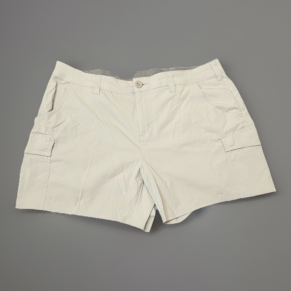World Wide Sportsman Cargo Fishing Shorts Nylon Sz 12 Gray Outdoor Performance